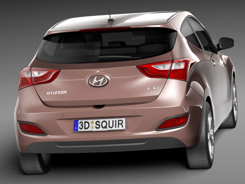 Hyundai i30 3-door 2013 3D मॉडल
