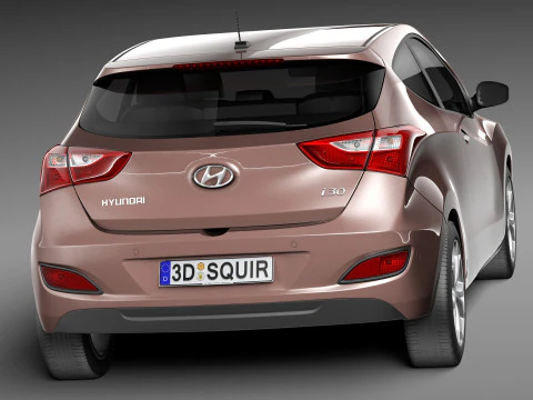 Hyundai i30 3-door 2013 3D Model