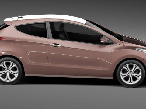 Hyundai i30 3-door 2013 3D मॉडल