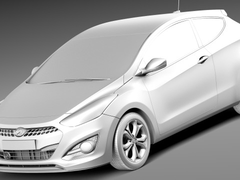 Hyundai i30 3-door 2013 3D मॉडल