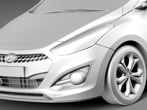 Hyundai i30 3-door 2013 3D मॉडल
