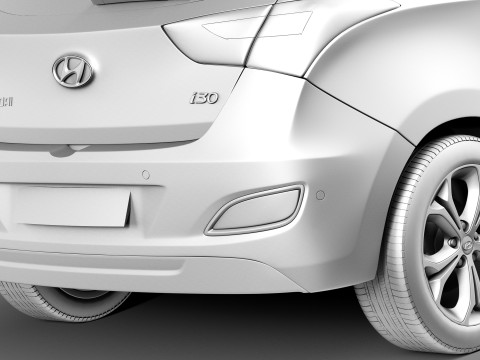 Hyundai i30 3-door 2013 3D मॉडल