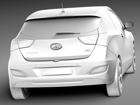 Hyundai i30 3-door 2013 3D मॉडल