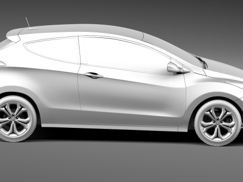 Hyundai i30 3-door 2013 3D मॉडल