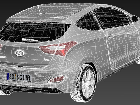 Hyundai i30 3-door 2013 3D मॉडल