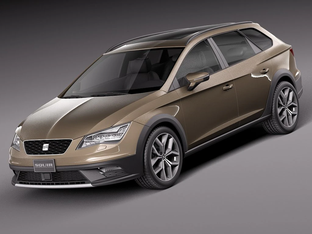 Seat Leon X Perience 2015 3D Model .c4d .max .obj .3ds .fbx .stl .blend 