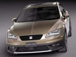Seat Leon X Perience 2015 3D Model
