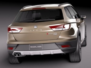 Seat Leon X Perience 2015 Model 3D