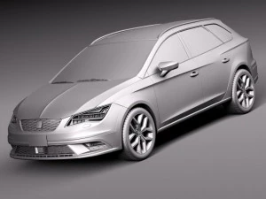 Seat Leon X Perience 2015 3D Model