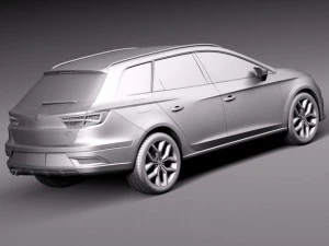 Seat Leon X Perience 2015 3D Model
