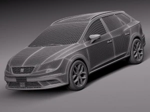 Seat Leon X Perience 2015 3D Model
