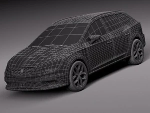 Seat Leon X Perience 2015 3D Model