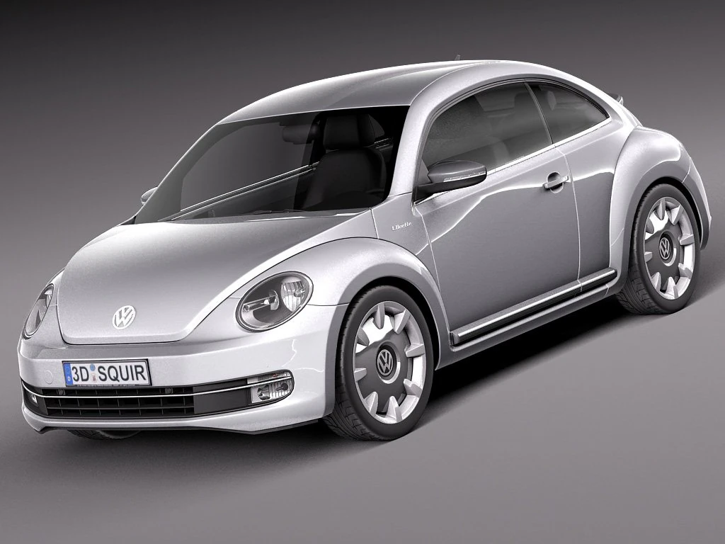 Volkswagen Ibeetle 2015 3D Model .c4d .max .obj .3ds .fbx .stl .blend