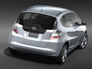 Honda Fit Jazz 2009 3D Model