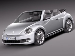 Volkswagen Ibeetle Convertible 2015 3D Model