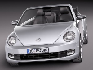 Volkswagen Ibeetle Convertible 2015 3D Model