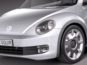 Volkswagen Ibeetle Convertible 2015 3D Model