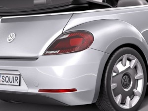 Volkswagen Ibeetle Convertible 2015 3D Model