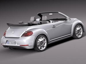 Volkswagen Ibeetle Convertible 2015 3D Model