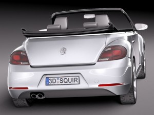 Volkswagen Ibeetle Convertible 2015 3D Model