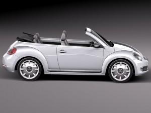 Volkswagen Ibeetle Convertible 2015 3D Model