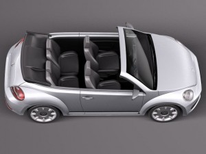Volkswagen Ibeetle Convertible 2015 3D Model