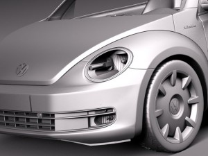 Volkswagen Ibeetle Convertible 2015 3D Model
