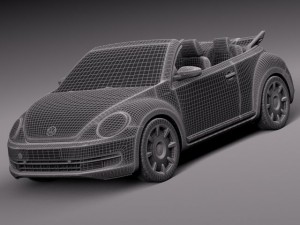 Volkswagen Ibeetle Convertible 2015 3D Model