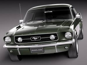 Mustang Fastback 1967 3D Модель