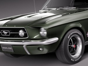 Mustang Fastback 1967 3D Модель