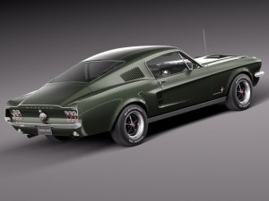 Mustang Fastback 1967 3D Модель