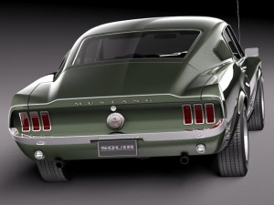 Mustang Fastback 1967 3D Модель