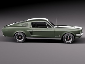 Mustang Fastback 1967 3D Модель