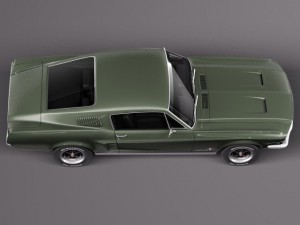 Mustang Fastback 1967 3D Модель