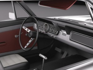 Mustang Fastback 1967 3D Модель