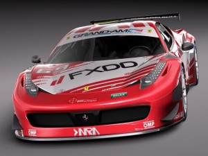 Ferrari 458 GT3 Race Car 2014 3D Model