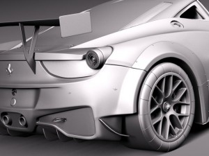 Ferrari 458 GT3 Race Car 2014 3D Model