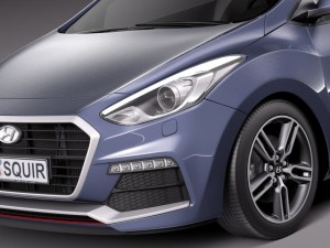 Hyundai i30 Turbo 3-door 2015 3D Model