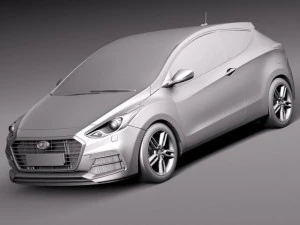 Hyundai i30 Turbo 3-door 2015 3D Model