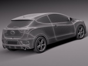 Hyundai i30 Turbo 3-door 2015 3D Model