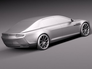 Aston Martin Lagonda 2016 Model 3D