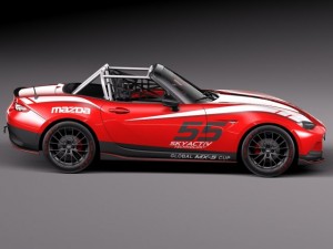 Mazda MX-5 2016 Cup Race Car 3D 모델