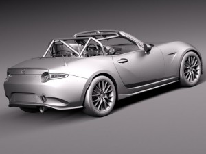 Mazda MX-5 2016 Cup Race Car 3D 모델