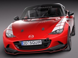 Mazda MX-5 2016 Cup Race Car 3D 모델