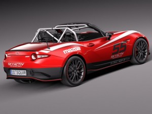 Mazda MX-5 2016 Cup Race Car 3D 모델