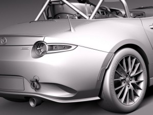 Mazda MX-5 2016 Cup Race Car 3D 모델
