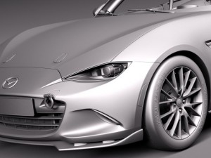 Mazda MX-5 2016 Cup Race Car 3D 모델