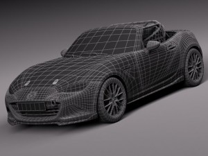 Mazda MX-5 2016 Cup Race Car 3D 모델