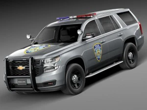 Chevrolet Tahoe PPV 2015 NYPD 3D Modell