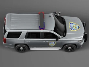 Chevrolet Tahoe PPV 2015 NYPD 3D Model